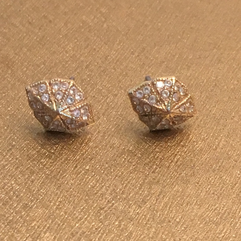 Stella & Dot Gold Stud Earrings